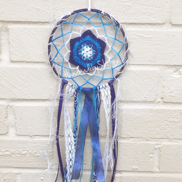 Three Blue Dream Catcher 💙 Handmade - Picture 2 of 3
